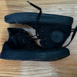 All Black Converse